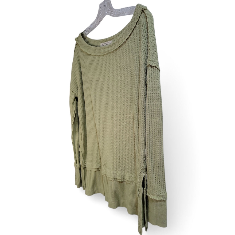 We The Free Shirt XS Green Tunic Top North Slope Thermal   Thumbhole Slouch Fit‎ - Picture 4 of 5
